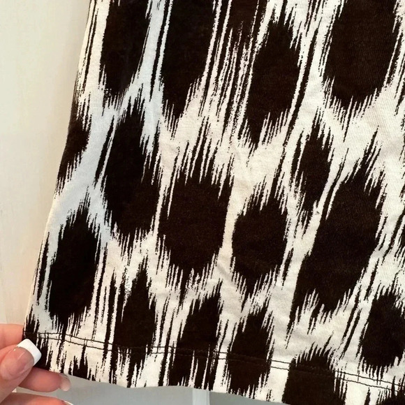 Ann Taylor Chocolate Brown & White Preppy Sleeveless Blouse Size XL - Picture 6 of 9